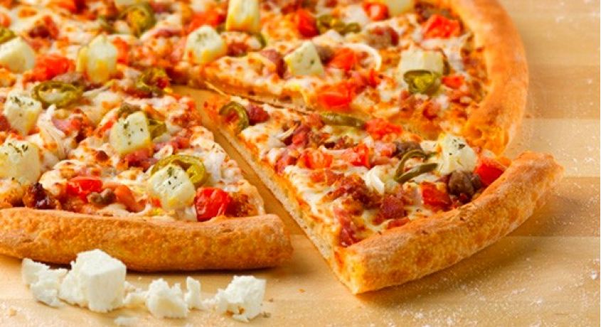 Новинки от «Папа Джонс»! Выбирай сам, пицца «Большая Бонанза» или пицца «Ветчина и грибы» диаметром 23 см со скидкой 50%.