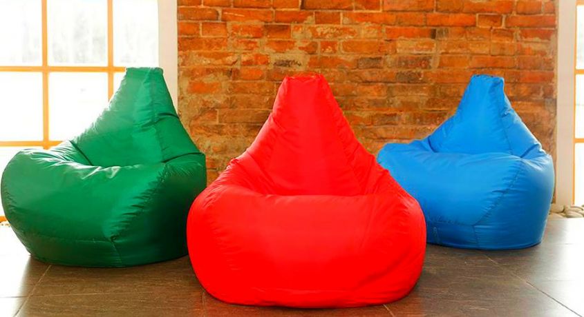 Удобство, практичность и комфорт! Кресло-мешок груша "Чилаут" со скидкой 50% от мастерской дизайна «Relaxline».