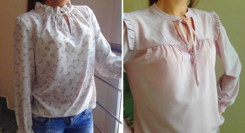 Будь неотразима! Блузы из итальянского шифона ручной работы со скидкой 50% от швейной фабрики «Самая»