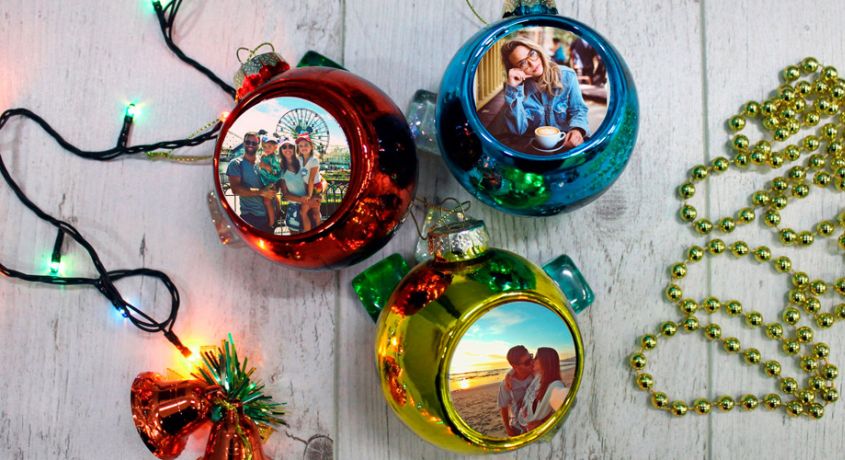 Оригинальный подарок на Новый Год! Изготовление новогодних сувенирных елочных шаров с Вашей фотографией со скидкой 50% от «Фотомастерской на Гагарина»