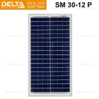 Солнечная батарея поликристаллическая Delta SM 30-12 P 30Вт