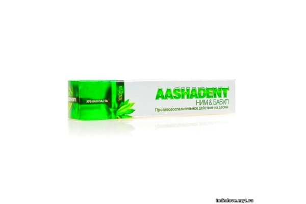 Зубная паста «AASHADENT НИМ & БАБУЛ» (100 г)