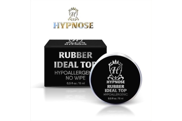 Верхнее покрытие для гель-лака Hypnose (Rubber Ideal Top no wipe), банка