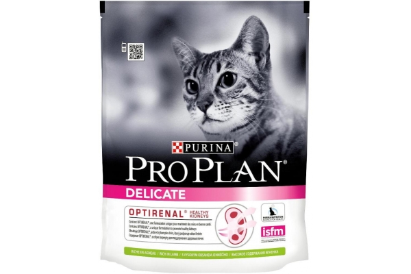 Сухой корм для кошек с чувствительным пищеварением Pro Plan Delicate с ягнёнком