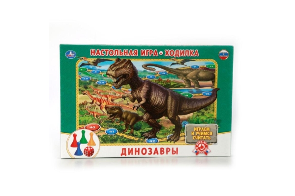 Настольная игра-ходилка Динозавры арт.295272