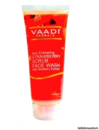 Гель-скраб для умывания с зернышками клубники Ваади (Vaadi Strawberry Face Wash) 60 мл