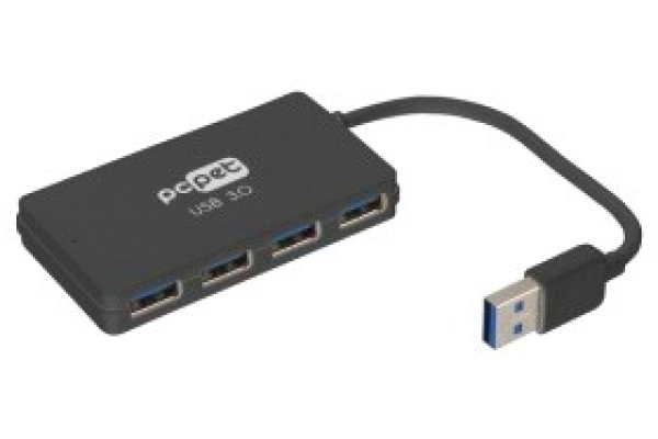 Разветвитель USB 3.0 PC Pet BW-U3031A black 4-Port USB 3.0 