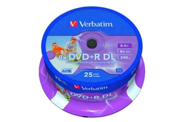 Диски DVD+R 8.5Gb Verbatim 