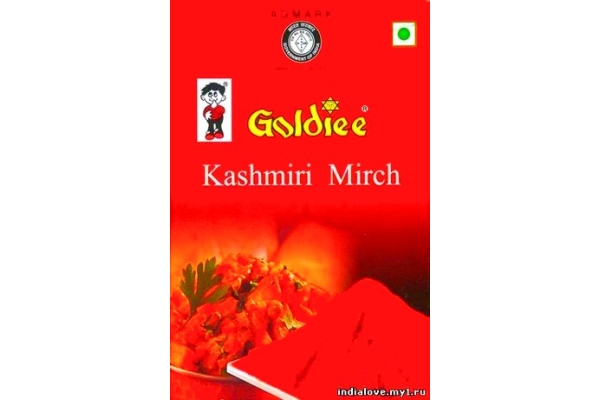 Перец кашмирский красный молотый - kashmiri Mirch (Goldiee), 100г