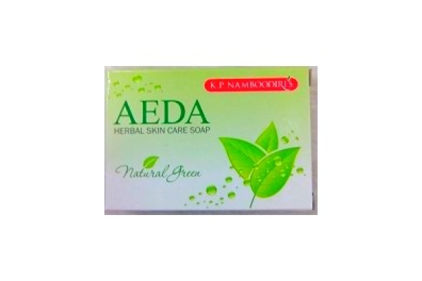 Аюрведическое мыло на травах Аеда Тулси и Ним Aeda Herbal skin care soap Natural green