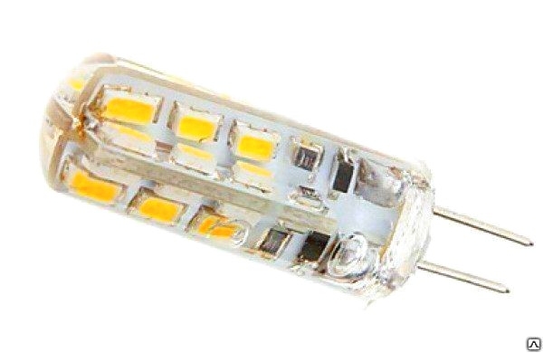 Лампа светодиодная LED 2вт 12в G4 белый капсульная