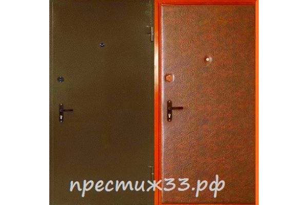 Дверь №5 Молотковая эмаль+Винилискожа