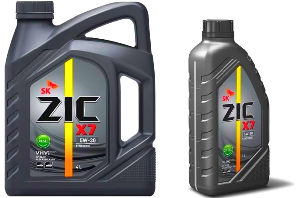 Масло моторное ZIC X7 Diesel 5W30 (синтетическое)