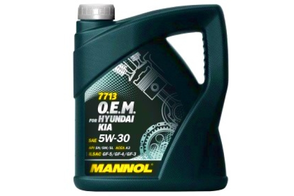 Масло моторное MANNOL 7713 O.E.M. for Hyundai Kia 5W30 (синтетическое)