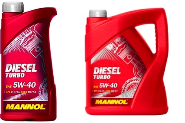 Масло моторное MANNOL 5W-40 Diesel Turbo  (синтетическое)