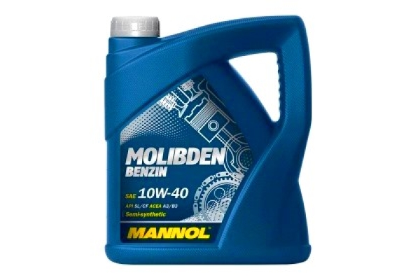 Масло моторное MANNOL 10W-40 Molibden Benzin (полусинтетическое)