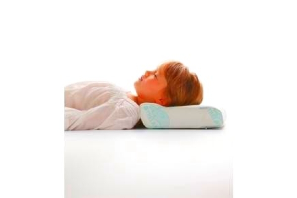 Ортопедическая подушка под голову для детей с одним валиком, 23х40х8см OPTIMA BABY