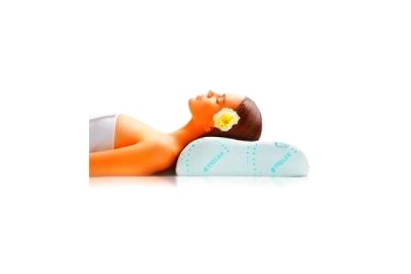 Ортопедическая подушка с эффектом памяти под голову (для сна на боку и на спине) SOLA