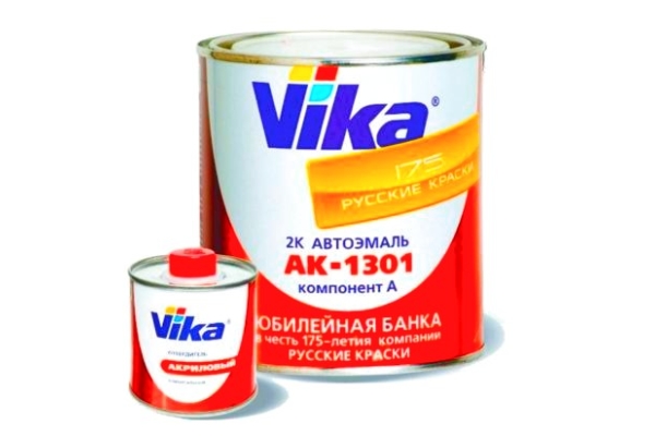 Эмаль Vika AK-1301 0,850кг + отвердитель Vika 0,212кг в ассортименте