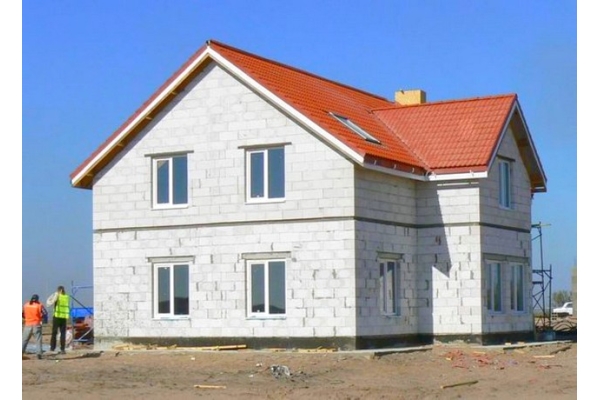 Строительство домов под ключ по индивидуальному проекту из пеноблока до 100 кв.м