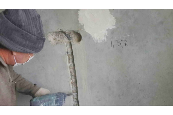 Штробление стены в бетоне шириной до 40 мм