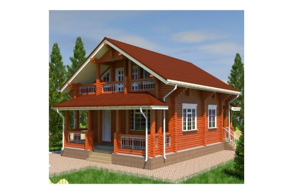 Строительство деревянного дома Д4