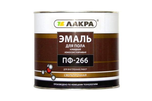 Эмаль ПФ-266 ЛАКРА золотисто-коричневая 2кг