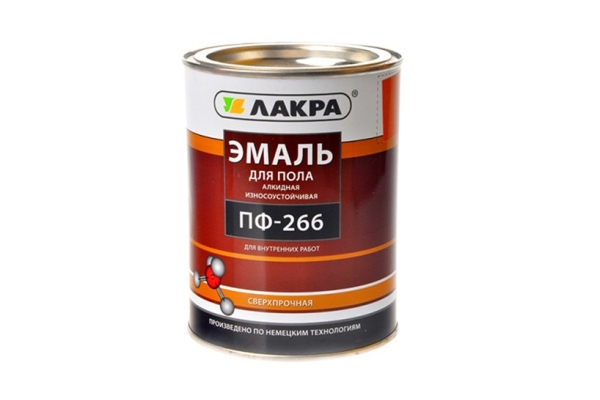 Эмаль ПФ-266 ЛАКРА красно-коричневая 1кг