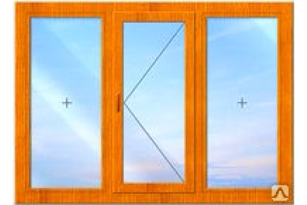 Деревянное окно класса «Эконом» Тип 12