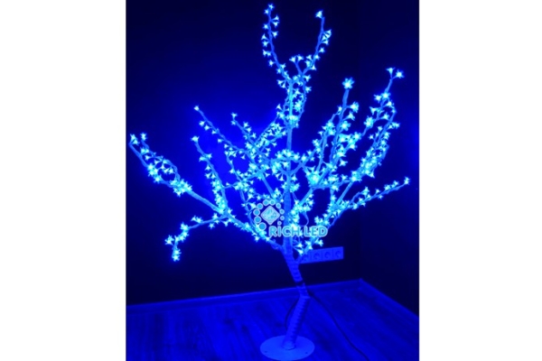 Светодиодное дерево Сакура, синее 480 LED