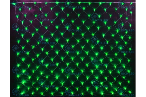 Светодиодная сетка, зеленая 192 LED