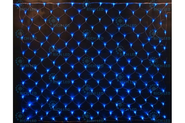 Светодиодная сетка, синяя 384 LED