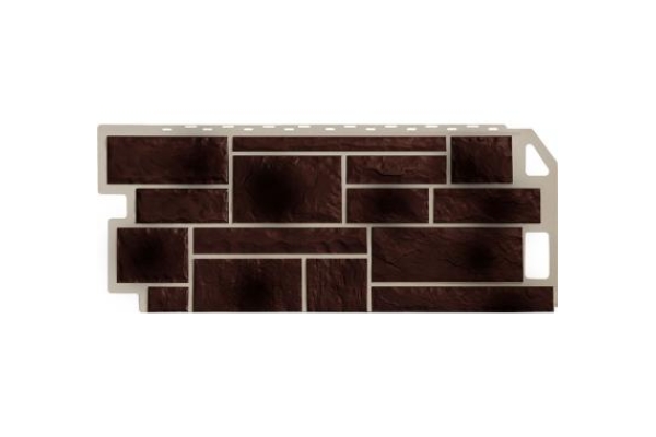 Фасадная панель  Натур FineBer коричневый