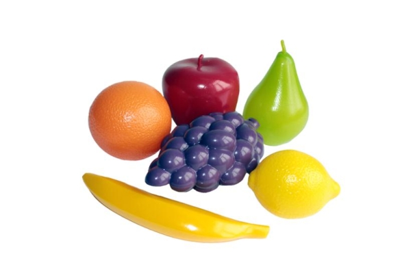 Игровой набор У782 &quot;Фрукты&quot; в сетке (виноград, лимон, банан, апельсин, груша, яблоко)
