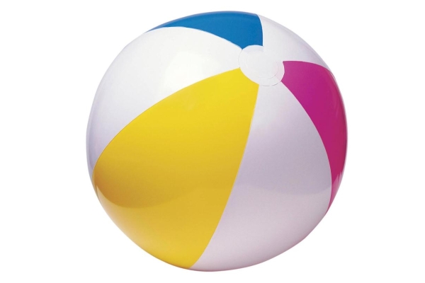 Мяч пляжный Интекс 61 см разноцветный в пакете (Боится холода) арт.59030