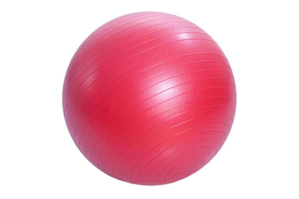 Мяч надувной гимнастический Ф 75 см + насос (красный)