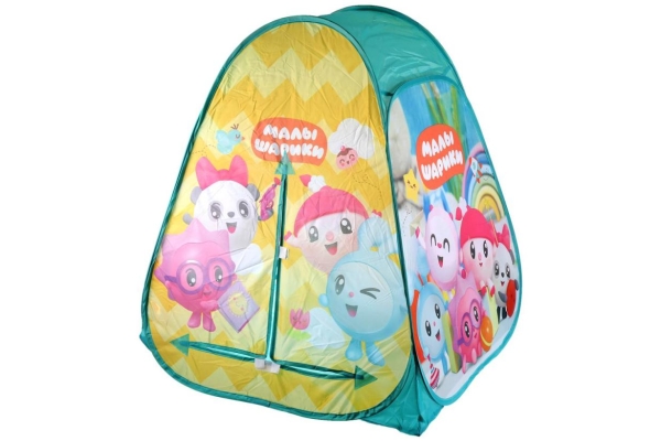 Палатка детская &quot;Играем вместе&quot; Малышарики 81х90х81см, в сумке GFA-MSH01-R