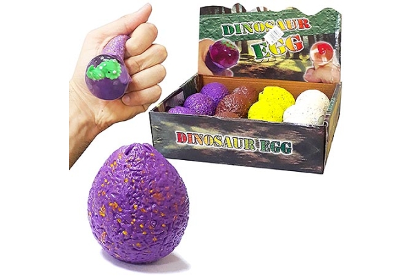 Мялка-антистресс &quot;Dinosaur Egg&quot; 6*5см 4 цвета в ассортименте арт.9237