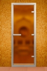Дверь для хамама ALDO алюминиевая, бронза матовая 