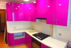 Кухня Эмаль-розовая