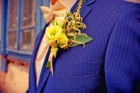 Бутоньерка жениха из живой флористики