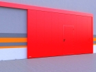 Откатные противопожарные ворота с классом огнестойкости EI60, EI90