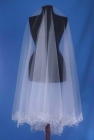 Фасон 002 - Свадебная фата с узорами и стразами