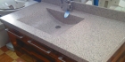 Раковина для ванны из искусственного камня глянцевой поверхности коллекции 2 прямоугольной формы