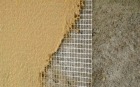 Устройство штукатурной армировочной сетки 5х5 на стену