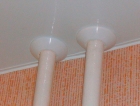 Обводка натяжным потолком труб (отопление, водоснабжение, газ)