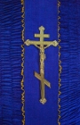Гроб обитый тканью (бархат)  синий