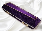 Гроб обитый тканью (бархат)  фиолетовый