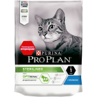 Сухой корм для стерилизованных кошек и кастрированных котов Purina ProPlan Sterilised с кроликом