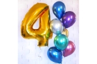 Фонтан из гелиевых шаров на день рождения